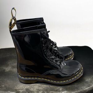 Dr. Martens Patent Leather Lace-up Boots